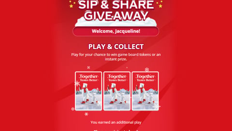 Speedway Coca-Cola 'Sip & Share Giveaway' Microsite